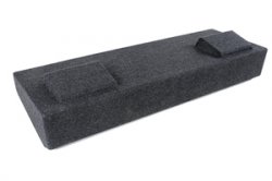 10 Dual Down-Fire Subwoofer Carpeted Enclosure - Fits 2007-Up GM Crew Cab