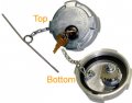 Locking Diesel Fuel Cap - Volvo, Mack, International Low Sulfur Fuel Tanks