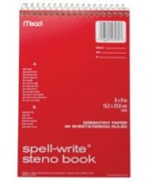 6" x 9" Spell-Write 80 Page Steno Book