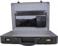 Black Aluminum Briefcase Raised Rib Surface