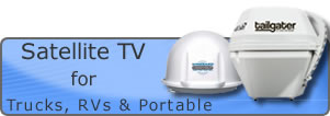 portable truck rv motorhome satellite tv