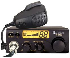 40 Channel Compact CB Radio with Illuminated LCD Display