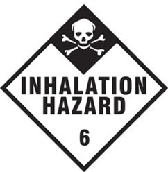 Inhalation Hazard Class 6 Placard