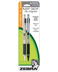 M/F-301 Mechanical Pencil and Fine Point Pen Set - Black Ink
