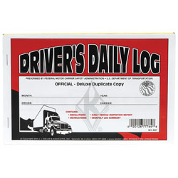Duplicate Driver\'s Daily Log Book - Carbon - Recap and Simplified DVIR