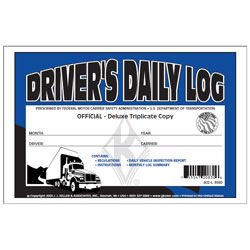 Triplicate Driver\'s Daily Log Book with Carbon (Recap and Simplified DVIR)