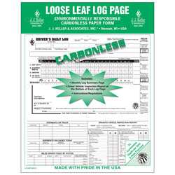 Duplicate 5-In-1 Large Loose-Leaf Driver\'s Log, Carbonless