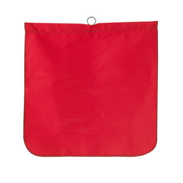 (image for) 18" x 18" Warning Flag Solid Fabric w/Sewn in Wire Rod