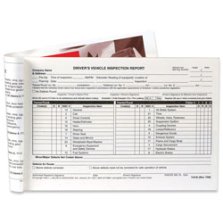 (image for) Canadian, Driver's Vehicle Inspection Report, Carbonless