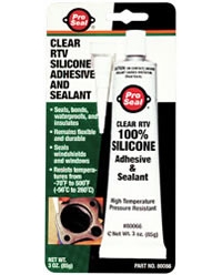 3oz. ProSeal Clear RTV 100% Silicone Adhesive and Sealant