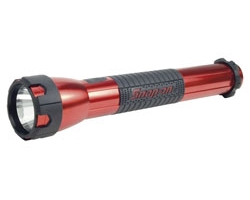 Snap On 92151SO Snap On Flashlight with Rubber Grip Red Anodized Aluminum 3 D Cell 12Volt Travel