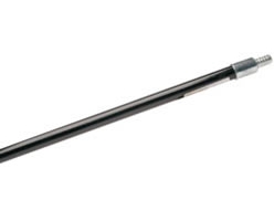 5\' Metal Handle with Metal Threaded Tip - Black