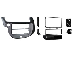 2009 Honda 2-DIN with Removable Pocket Turbo Install Kit - Silver