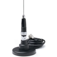 3 - 3.5\' Tunable Stainless Steel CB Antenna Whip w/Magnet Mount & Cable - 50 Watt