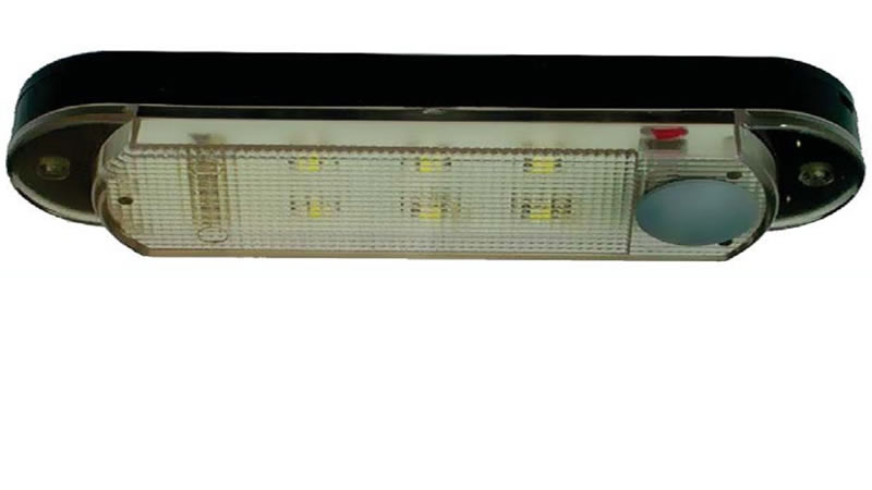 (image for) Interior LED Light - 12 Volt DC - Push Button On/Off