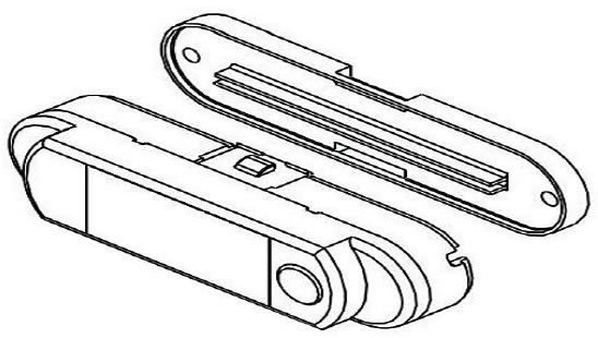 (image for) Interior LED Light - 12 Volt DC - Push Button On/Off