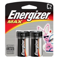 C Energizer Alkaline Batteries - 2-Pack