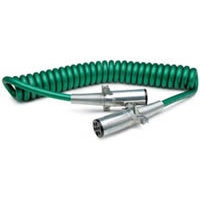 7-Pin Heavy Duty Power Coil for ABS Brakes - 15\' Green