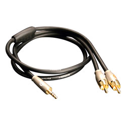 3\' Stereo Audio Interconnect with 3.5mm to RCA Connectors