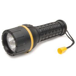 3 LEDs Flashlight with 2 \"D\" Batteries