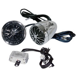 Motorcycle/ ATV/ Snowmobile Weather Proof Speaker System with MP3 iPod Input