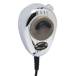 Road King 4-Pin Dynamic Noise Canceling CB Microphone with Flex Cord - Chrome