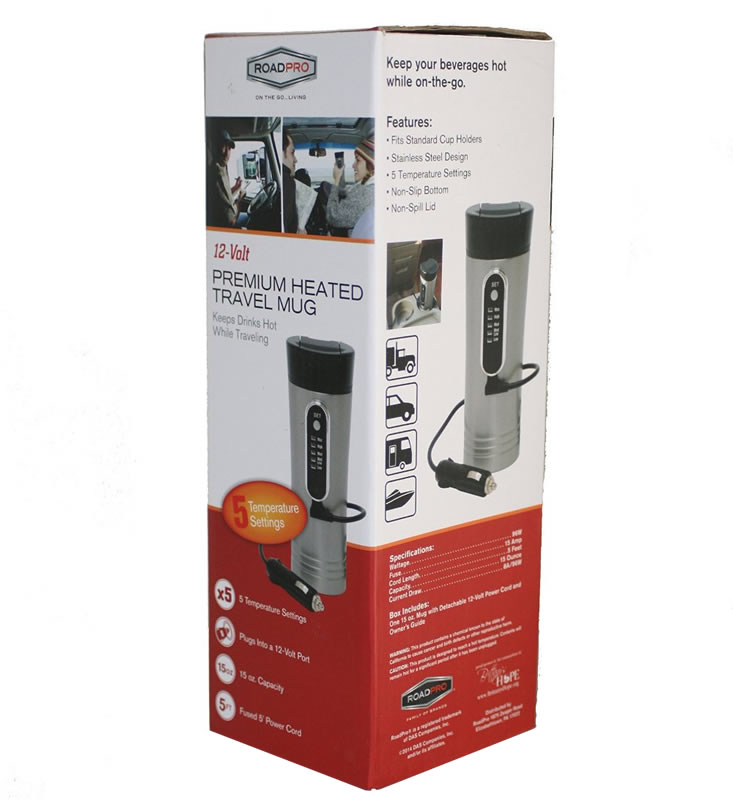 (image for) 12Volt 15oz. Heated Travel Mug