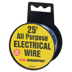 16-Gauge 25\' All Purpose Electrical Wire - Blue Spool