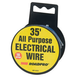 18-Gauge 35\' All Purpose Electrical Wire - Blue Spool