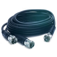 18' CB Antenna Co-Phase Coax Cable with (3) PL-259 Connectors - Black