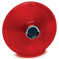 4" 3 Screw Replacement Lens with Blue Center - Red