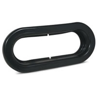 6.5\" x 2.25\" Oval Rubber Grommet Light Mount - Carded