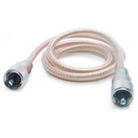 18\' CB Antenna Mini-8 Coax Cable with PL-259 Connectors - Clear