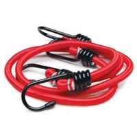 24" Heavy Duty Stretch Cords with Anti-Scratch Hooks - 7mm, 2-Pack