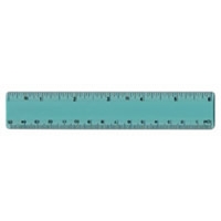 6" Clear Plastic Ruler