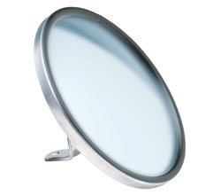6\" Stainless Steel Adjustable Convex Mirror - Center Stud