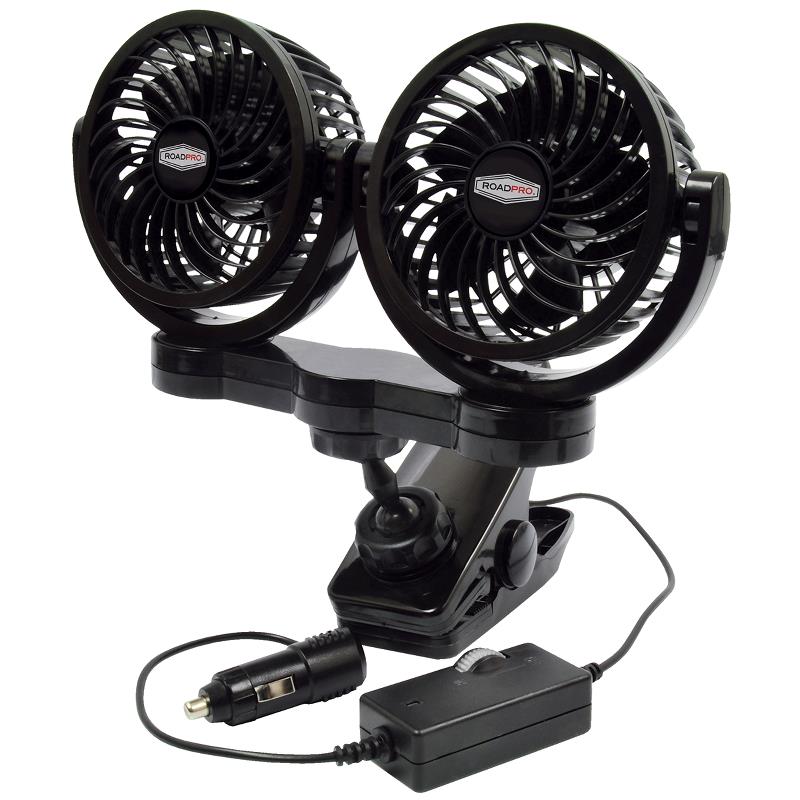 (image for) Dual 12-Volt Fan with Mounting Clip