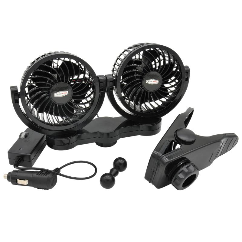 (image for) Dual 12-Volt Fan with Mounting Clip