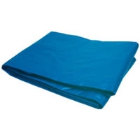 10\' x 12\' Double Polyethylene Tarp with Reinforced Corners - Blue