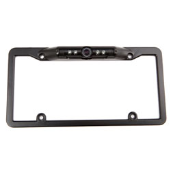 PlateCam License Plate Frame Color Camera, Black