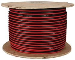 500\' Roll 16-Gauge Speaker Cable - Red/Black