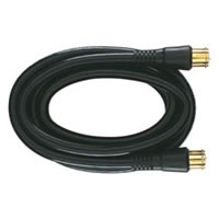 6\' Coaxial Cable with RG6 Connectors - Black