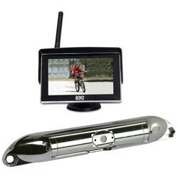 Wi-fi Rear View Camera System With 4.3 LCD Monitor Chrome Finish