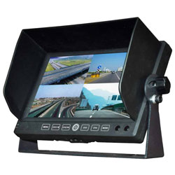 7\" Quad Split Screen Back-Up Monitor