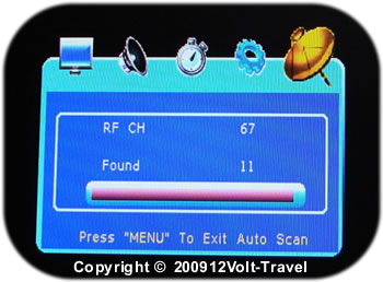 Portable television finds digital channels Portable television finds digital channels