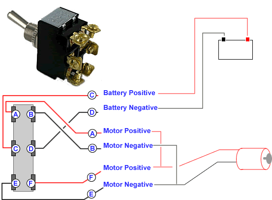 Connecting A 6 Terminal Toggle Switch To A Dc Motor